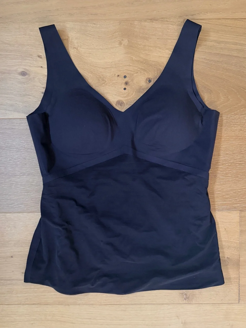 NWOT Honeylove LiftWear Smoothing Tank Built-In Bra Shapewear Black Snatched M